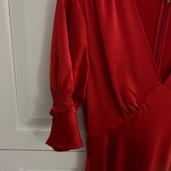 Red Silk Dress - Picture 9 of 9